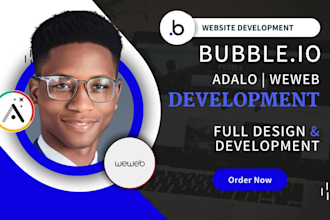 develop bubble adalo bubble io website weweb web app saas mvp bubble CRM