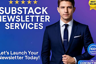 setup substack account newsletter design email marketing substack promotion seo