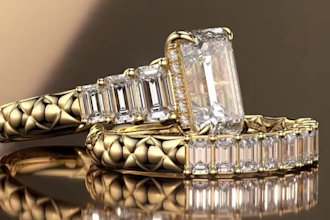 create realistic 3d jewelry design jewelry rendering pendant ring custom jewelry