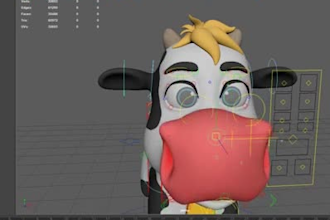 fix 3d rig,facial expression,52 arkit blendshape,animate 3d,ue5,mocap,character