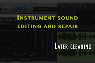 edit, clean and fix the sound in your audio or video file