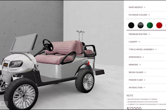 create an interactive 3d product configurator for your site