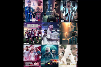 craft dynamic sports graphics and posters