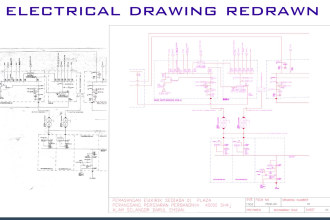 professionally redraw electrical drawings and schematics in autocad