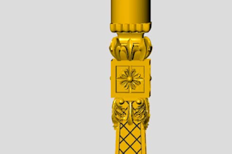 design luxury cnc stair balusters and wood carvings