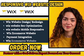 design redesign wix website wix ecommerce wix landing page wix seo looka website