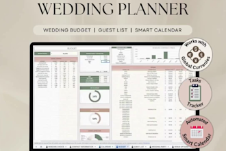 hochzeitsplaner tabellenkalkulation, hochzeitsbudgetplaner, hochzeits tracker
