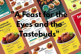 design mouthwatering food flyers for restaurants and cafes
