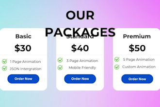 create animations and effects for wordpress pages