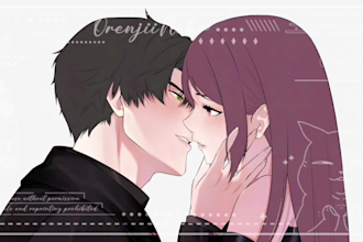 draw custom illusration, pfp, anime, manga, cover, icon, etc