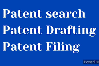 do patent search patent drafting patent filing of your idea or a product