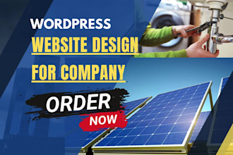 build an SEO optimized responsive solar website or construction website