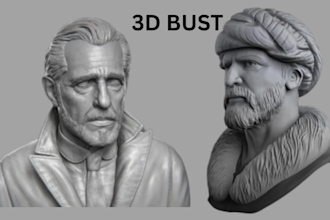 do 3d bust face model head using blender for 3d printing