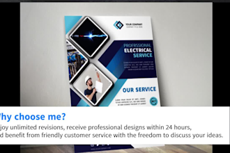 design stylish business flyer, pamphlet, leaflet, brochure and catalogue