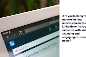 design linkedin, instagram carousel posts