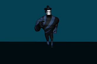 character run cycle in 3d