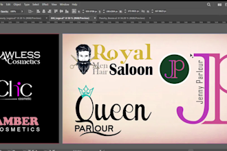 design attractive cosmetics, beauty and saloon logo
