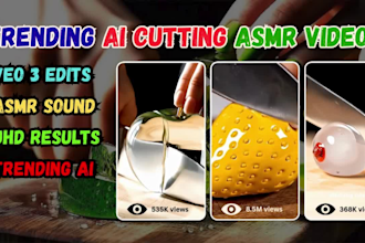 create viral ai crystal cutting asmr videos  for tiktok or youtube