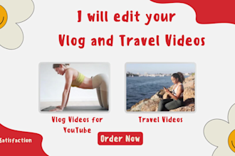 vlog and travel video editing for youtube
