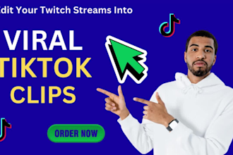 edit twitch clips and gaming highlights for tiktok, youtube, and shorts