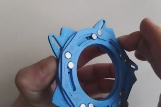 create iris mechanism for 3d printing, or cnc machining