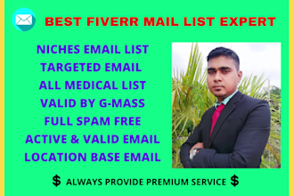 scrape active any type of niche targeted email list