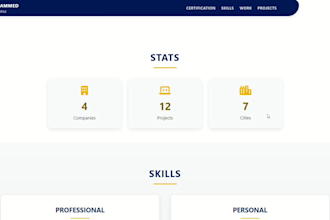 create responsive and animated HTML CSS web pages