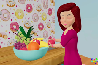 create fast learning kids video, educational video for youtube in 24 hours