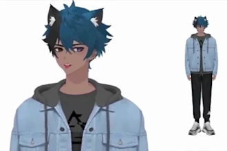 design and rig live 2d vtuber model 2d vtuber model vtuber commission 2d anime