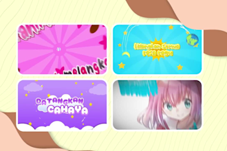 make a stinger transition or  loading screen for vtuber and streamer