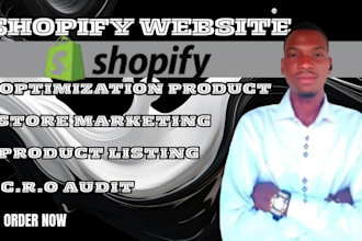 fix shopify website store with cro audit and optimization product listing