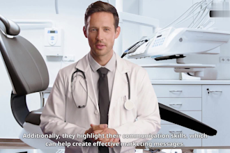 make medical spokesperson ai video in custom background