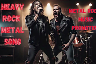 record heavy rock guiter and proomote your metal music