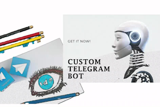 develop any custom telegram bot