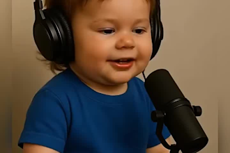 create ai baby podcast ai new baby video funny baby podcast ai video reels