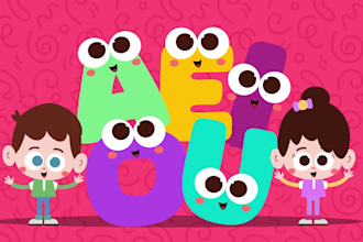 make the best colorful kids animated learning videos for youtube