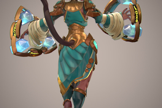 create stylized 3d character modelling