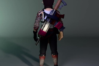 3d female tattooed character game human model, dayz ue5 3d roblox model nsfw art