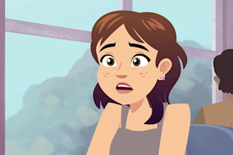 2d cartoon music video, memecoin animation, 2d animated video japanese animation