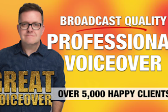 record a professional voiceover today