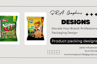 do product packaging pouch and bag design