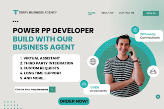 develop power app, power automate, canvas app, share point for your business