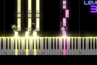 create a custom piano tutorial video of your favorite song
