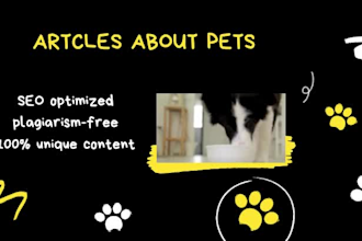 write professional articles about pets