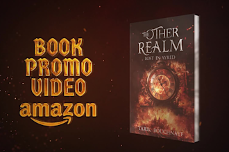 create a cinematic trailer game, amazon book promo youtube intro video editing
