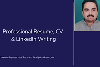design professional CV and linkdinn profile