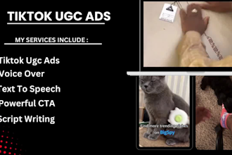 create viral dropshipping ads, tiktok ads, tiktok video ads and tiktok ugc ads