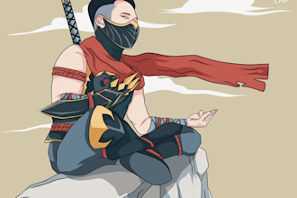 draw anime vector style