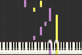 create a synthesia piano tutorial video