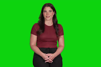be your professional green screen spokesperson video high quality and ugc video